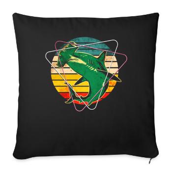 Hammerhai - Sofakissenbezug 45 x 45 cm - Schwarz - Vorne