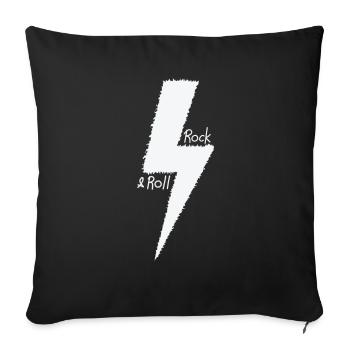 Rock 'n' Roll Guitar Genre Music Style - Sofa pillowcase 17,3'' x 17,3'' (45 x 45 cm) - black - Front