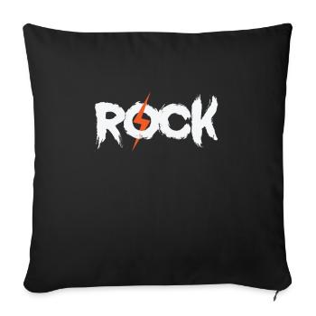 Rock Music Style Genre Guitar Rock Band - Sofa pillowcase 17,3'' x 17,3'' (45 x 45 cm) - black - Front