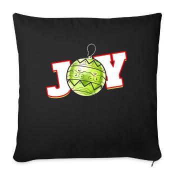 Joy For Christmas Ball For A Merry Christmas - Sofa pillowcase 17,3'' x 17,3'' (45 x 45 cm) - black - Front