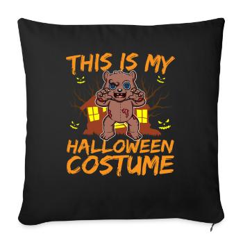 Scary Creepy Animal This Is My Halloween Costume - Sofa pillowcase 17,3'' x 17,3'' (45 x 45 cm) - black - Front