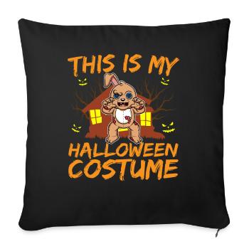 Animal effrayant et effrayant C’est mon costume d’Halloween - Housse de coussin décorative 45 x 45 cm - noir - Devant