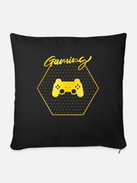 Gaming - Sofakissenbezug 45 x 45 cm - Schwarz