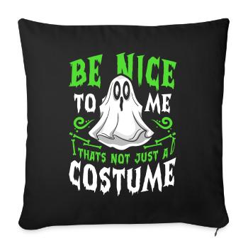 Halloween Tshirt Halloweenparty Mörder Killer Tod - Sofakissenbezug 45 x 45 cm - Schwarz - Vorne