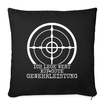 Panzergrenadier Fallschirmjäger Soldat - Sofakissenbezug 45 x 45 cm - Schwarz - Vorne