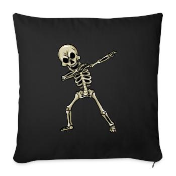 Dabbing Skelet Gerippe Geschenk Dab - Sofakissenbezug 45 x 45 cm - Schwarz - Vorne