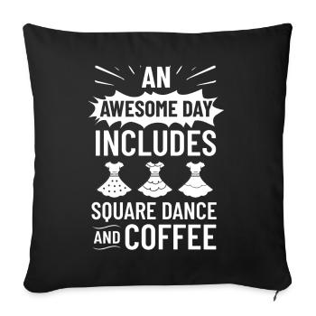 Square Dance Music Caller Folk Dance Dancer Usa - Sofa pillowcase 17,3'' x 17,3'' (45 x 45 cm) - black - Front