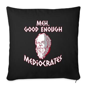 Mythologie grecque Dieu grec ancien - Housse de coussin décorative 45 x 45 cm - noir - Devant