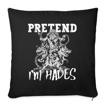 Hades Greek Mythology Ancient Greek - Sofa pillowcase 17,3'' x 17,3'' (45 x 45 cm) - black - Front