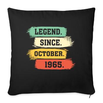 Légende depuis octobre 1965 - Housse de coussin décorative 45 x 45 cm - noir - Devant