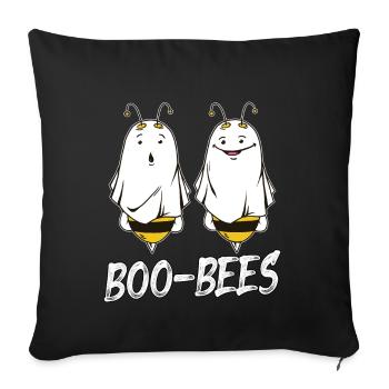 Boo Bee's Ghost Happy Halloween Bee Lover - Sofa pillowcase 17,3'' x 17,3'' (45 x 45 cm) - black - Front