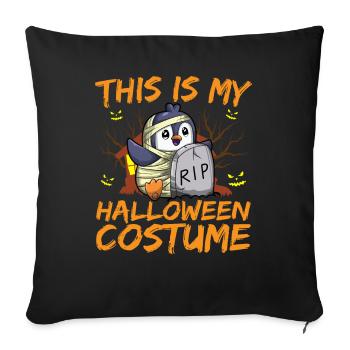 Animal effrayant et effrayant C’est mon costume d’Halloween - Housse de coussin décorative 45 x 45 cm - noir - Devant