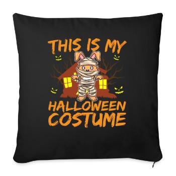 Scary Creepy Animal This Is My Halloween Costume - Sofa pillowcase 17,3'' x 17,3'' (45 x 45 cm) - black - Front