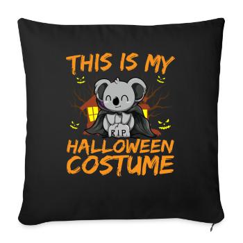 Scary Creepy Animal This Is My Halloween Costume - Sofa pillowcase 17,3'' x 17,3'' (45 x 45 cm) - black - Front