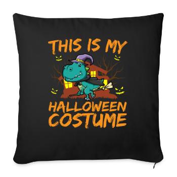 Animal effrayant et effrayant C’est mon costume d’Halloween - Housse de coussin décorative 45 x 45 cm - noir - Devant