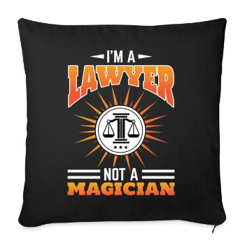 Profession lawyer! Lawyers Law Students Lawyer - Sofa pillowcase 17,3'' x 17,3'' (45 x 45 cm) - black - Front