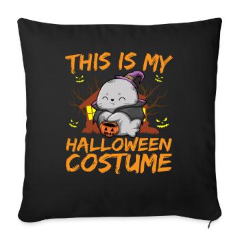 Animal effrayant et effrayant C’est mon costume d’Halloween - Housse de coussin décorative 45 x 45 cm - noir - Devant