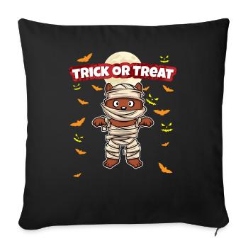 Trick Or Treat Scary Creepy Halloween Monster - Sofa pillowcase 17,3'' x 17,3'' (45 x 45 cm) - black - Front