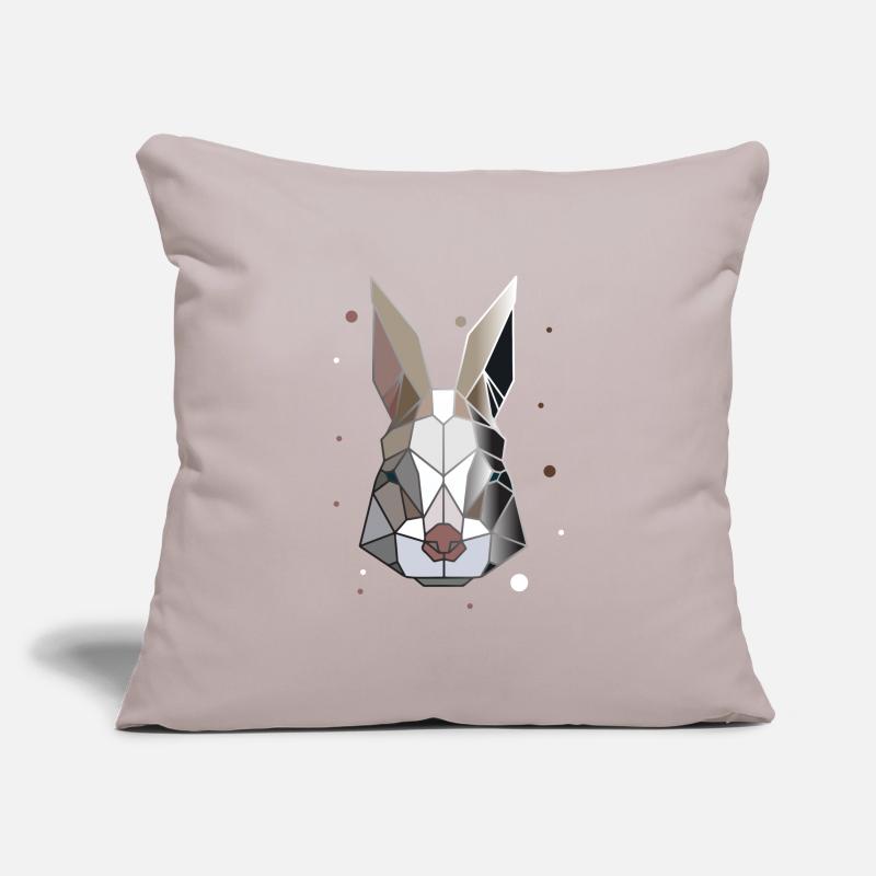 Polygone de lapin Housse de coussin décorative 45 x 45 cm