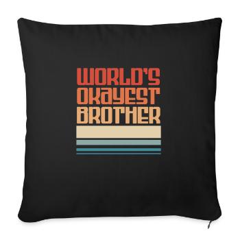 Brother - Sofa pillowcase 17,3'' x 17,3'' (45 x 45 cm) - black - Front