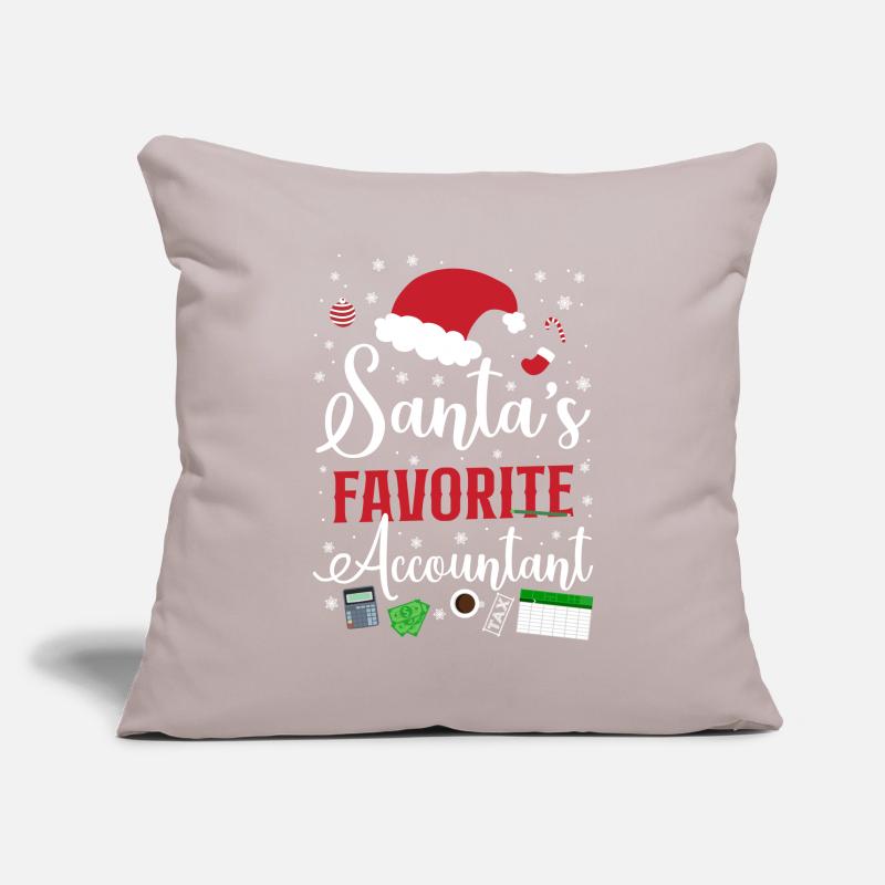 Comptable Comptable Comptable Comptabilité Housse de coussin décorative 45 x 45 cm