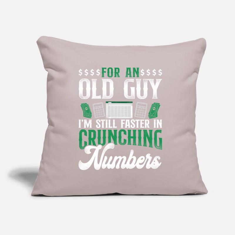 Comptable Comptable Comptable Comptabilité Housse de coussin décorative 45 x 45 cm