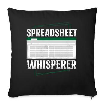 Accountant Bookkeeper Accounting - Sofakissenbezug 45 x 45 cm - Schwarz - Vorne
