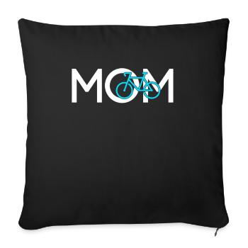 Fahrrad Mama - Sofakissenbezug 45 x 45 cm - Schwarz - Vorne