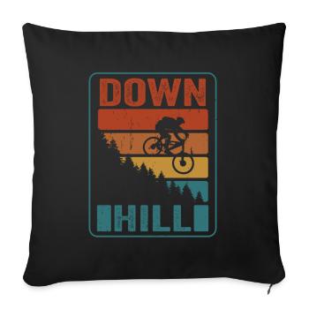 VTT VTT Descente - Housse de coussin décorative 45 x 45 cm - noir - Devant