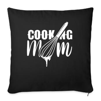Cooking Mom Cooking Cook Cook Mother - Sofa pillowcase 17,3'' x 17,3'' (45 x 45 cm) - black - Front