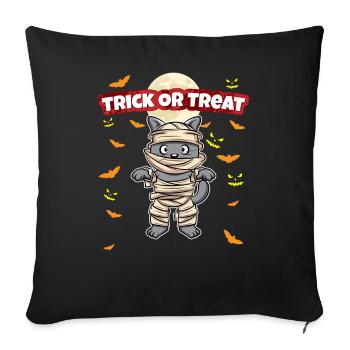 Trick Or Treat Scary Creepy Halloween Monster - Sofa pillowcase 17,3'' x 17,3'' (45 x 45 cm) - black - Front