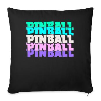 Pinball Arcade Spiele Videospiel Spiele Gamer - Sofakissenbezug 45 x 45 cm - Schwarz - Vorne