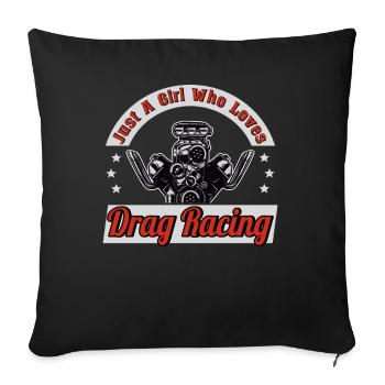 Racing Driver Racing Car Tuning Racing Motorsport - Sofa pillowcase 17,3'' x 17,3'' (45 x 45 cm) - black - Front