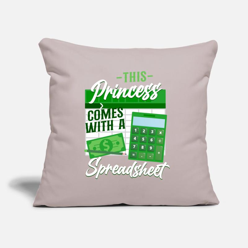 Comptable Comptable Comptable Comptabilité Housse de coussin décorative 45 x 45 cm