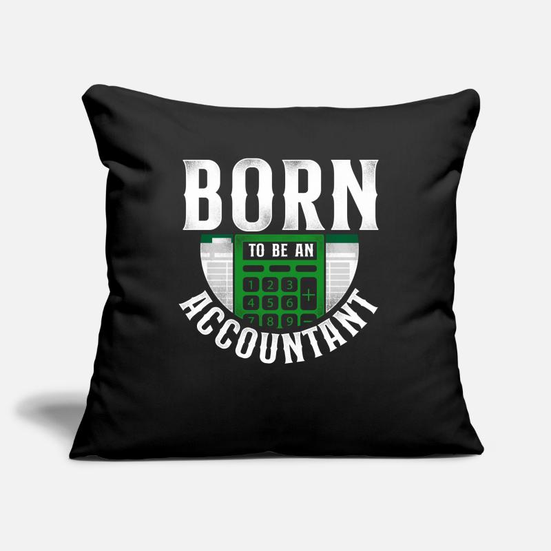 Comptable Comptable Comptable Comptabilité Housse de coussin décorative 45 x 45 cm