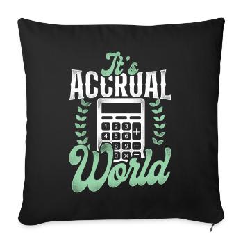 Comptable Comptable Comptable Comptabilité - Housse de coussin décorative 45 x 45 cm - noir - Devant
