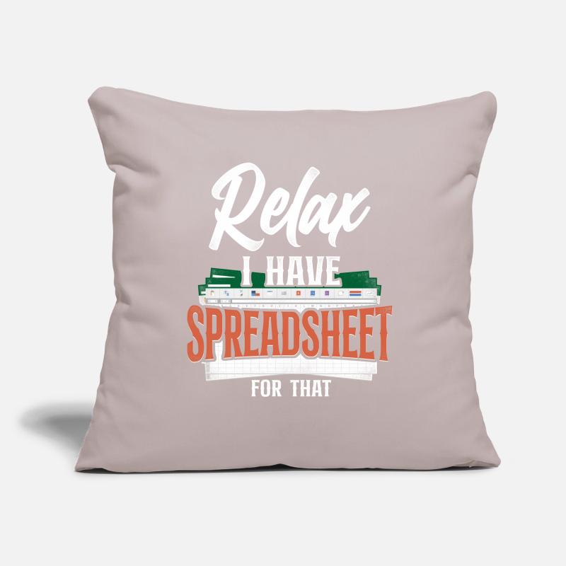 Comptable Comptable Comptable Comptabilité Housse de coussin décorative 45 x 45 cm