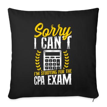 Accountant Bookkeeper Accounting - Sofa pillowcase 17,3'' x 17,3'' (45 x 45 cm) - black - Front