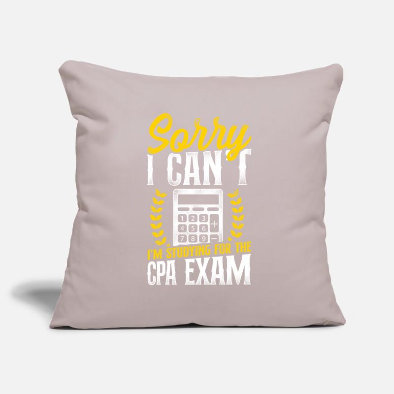 Comptable Comptable Comptable Comptabilité Housse de coussin décorative 45 x 45 cm