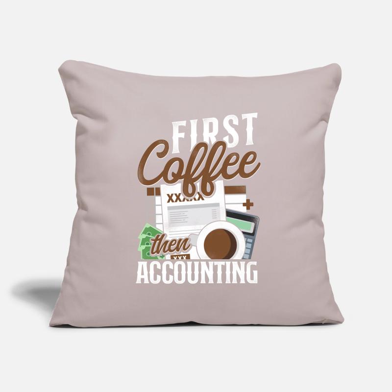 Comptable Comptable Comptable Comptabilité Housse de coussin décorative 45 x 45 cm