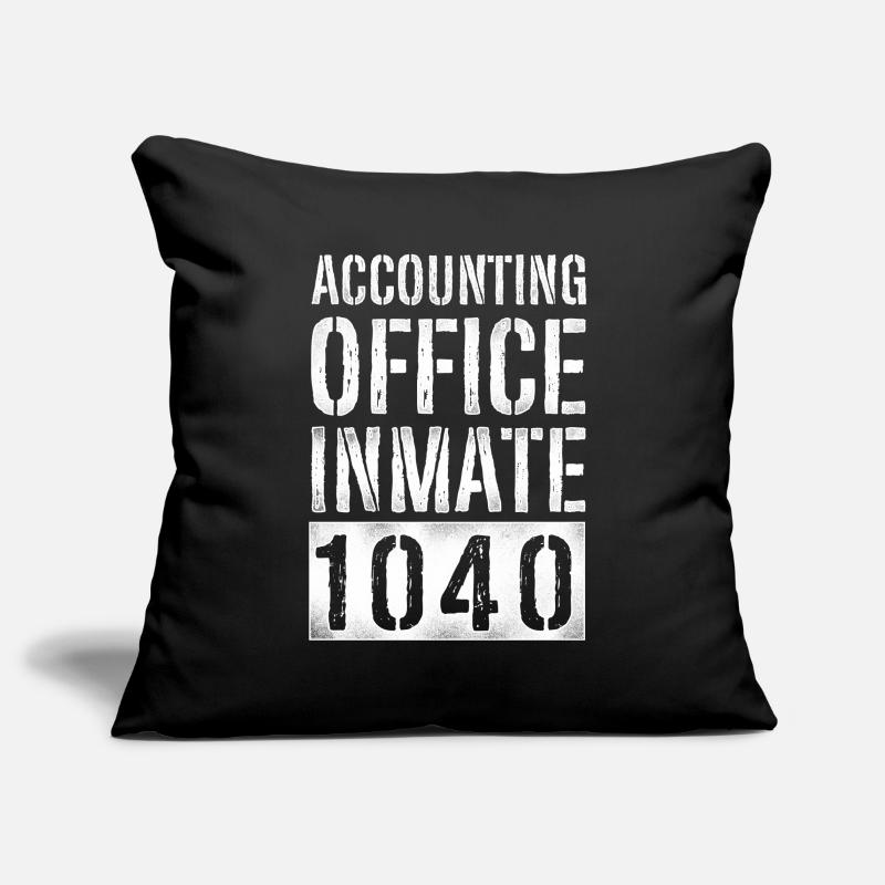 Comptable Comptable Comptable Comptabilité Housse de coussin décorative 45 x 45 cm