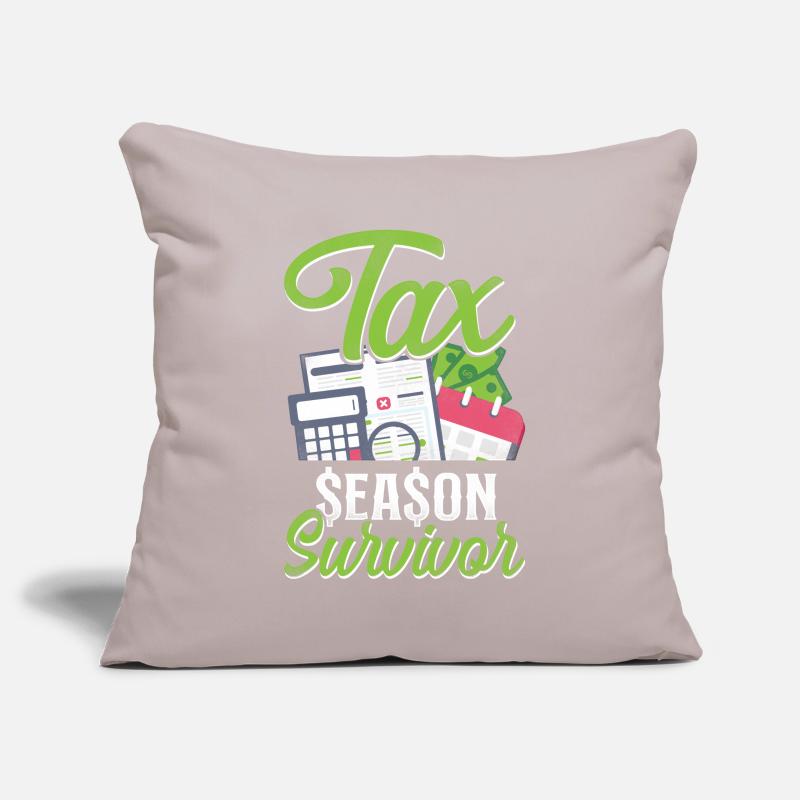 Comptable Comptable Comptable Comptabilité Housse de coussin décorative 45 x 45 cm