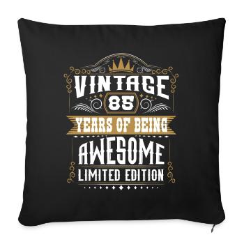 85 Years Of Being Awesome 85 Birthday 85 Years - Sofa pillowcase 17,3'' x 17,3'' (45 x 45 cm) - black - Front