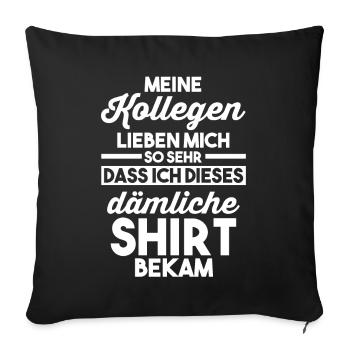 Abschied Arbeitskollege Neuer Job Jobwechsel - Sofakissenbezug 45 x 45 cm - Schwarz - Vorne