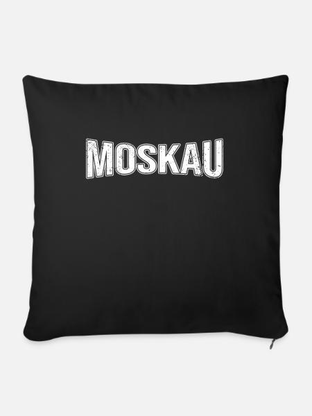 Moskau - Sofakissenbezug 45 x 45 cm - Schwarz
