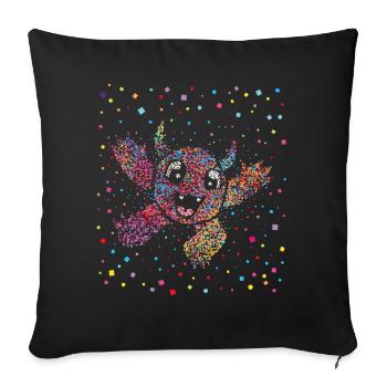Konfetti Monster Kostümersatz Fastelovend Karneval - Sofakissenbezug 45 x 45 cm - Schwarz - Vorne