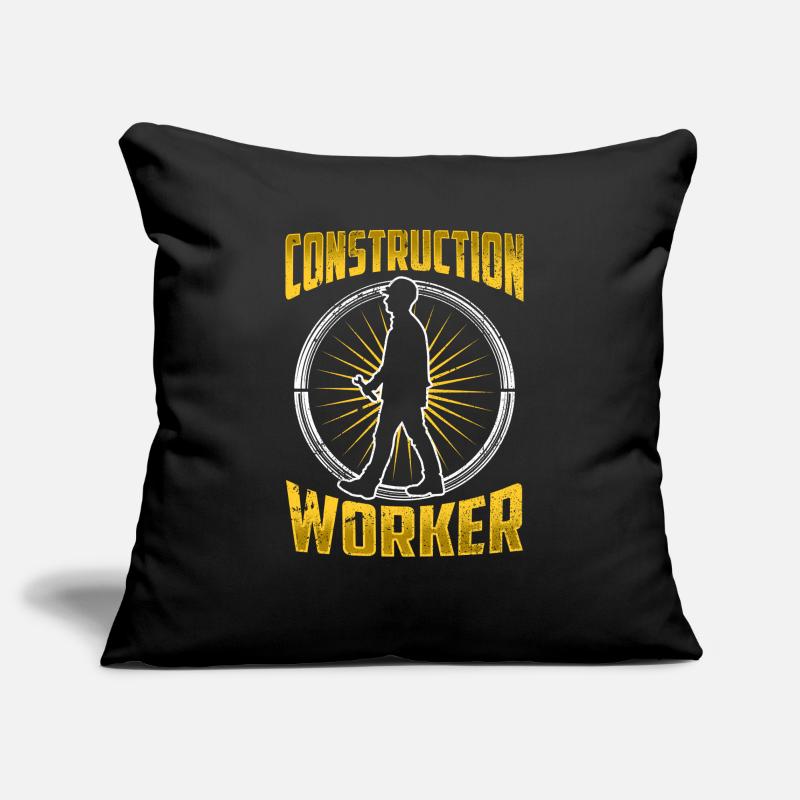 Construction Worker Construction Team Construction Site Teamwork Sofa pillowcase 17,3'' x 17,3'' (45 x 45 cm)