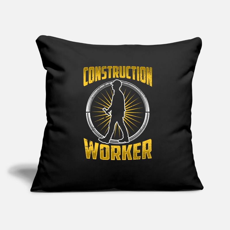 Construction Worker Construction Team Construction Site Teamwork Sofa pillowcase 17,3'' x 17,3'' (45 x 45 cm)