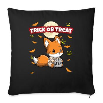 Trick Or Treat Scary Creepy Halloween Monster - Sofa pillowcase 17,3'' x 17,3'' (45 x 45 cm) - black - Front