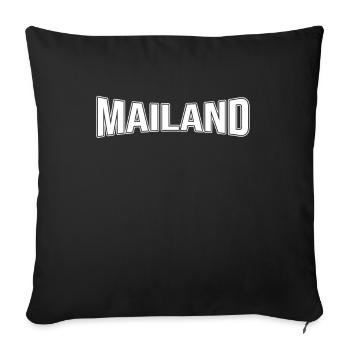 Milan - Sofa pillowcase 17,3'' x 17,3'' (45 x 45 cm) - black - Front